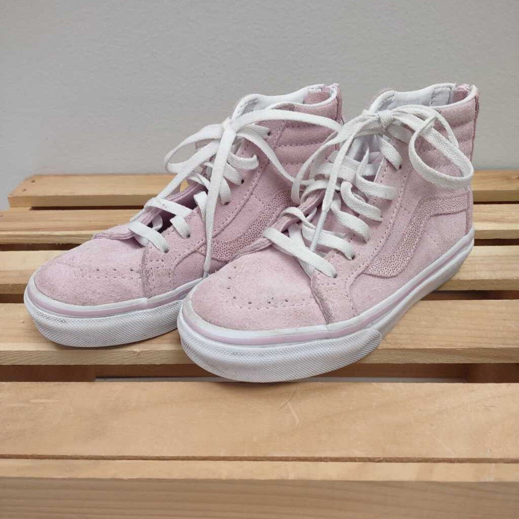 12 Van s Off the Wall pink hi top sneakers