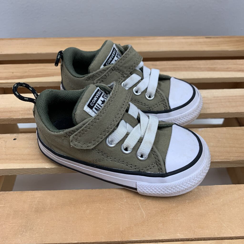 Grey converse velcro best sale