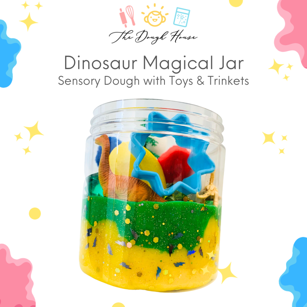 The Dough House Large Dinosaur Magical Jars