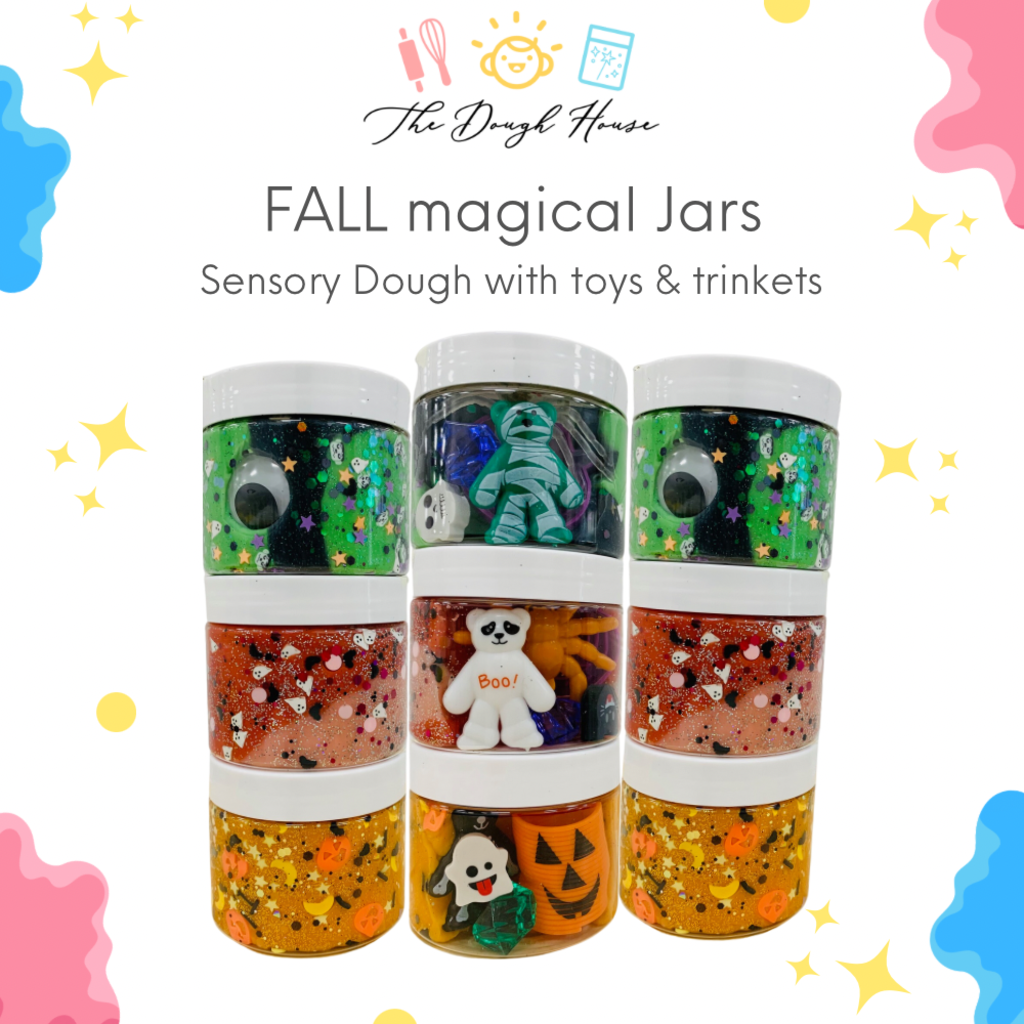 The Dough House Fun Size Halloween Magical Jars (Pink)