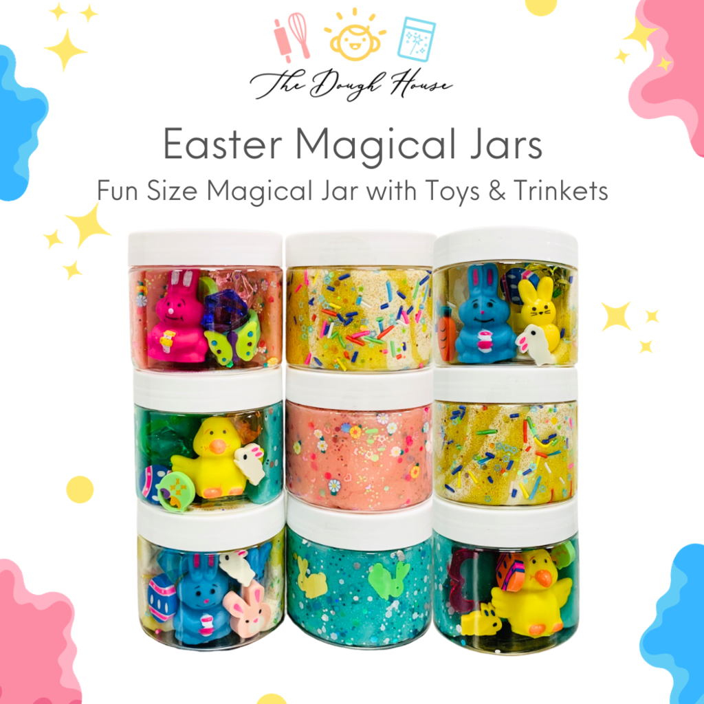 The Dough House Fun Size Easter: Blue Spring Friends Magical Jars