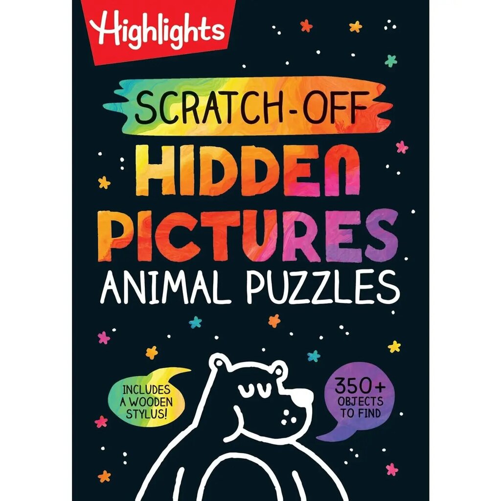 Highlights Scratch-Off Hidden Pictures Animal Puzzles