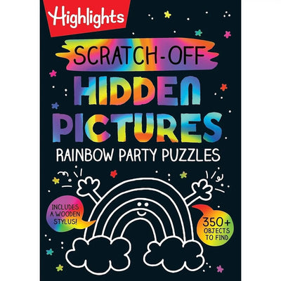 Highlights Scratch-Off Hidden Pictures Rainbow Party Puzzles
