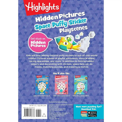 Highlights Space Hidden Pictures Puffy Sticker Playscenes