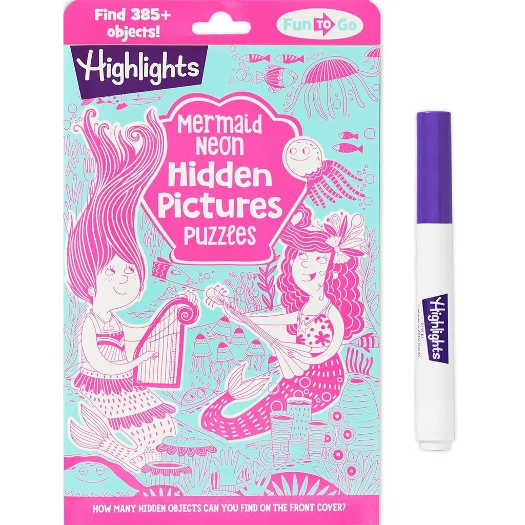 Highlights Mermaid Neon Hidden Pictures Puzzles