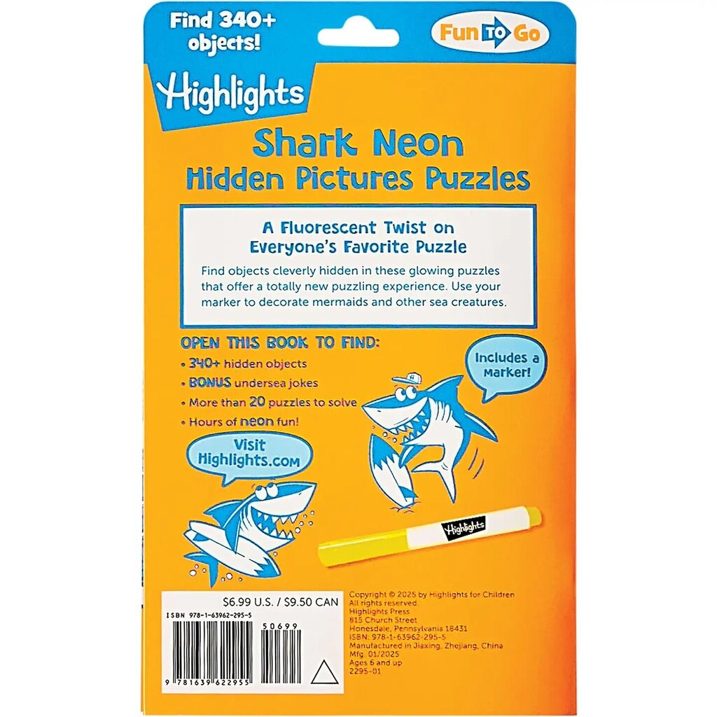 Highlights Neon Shark Hidden Pictures Puzzles