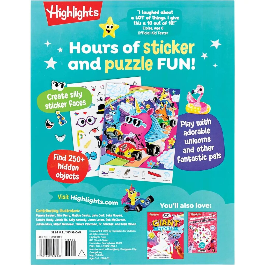 Highlights Hidden Pictures Sticker Faces