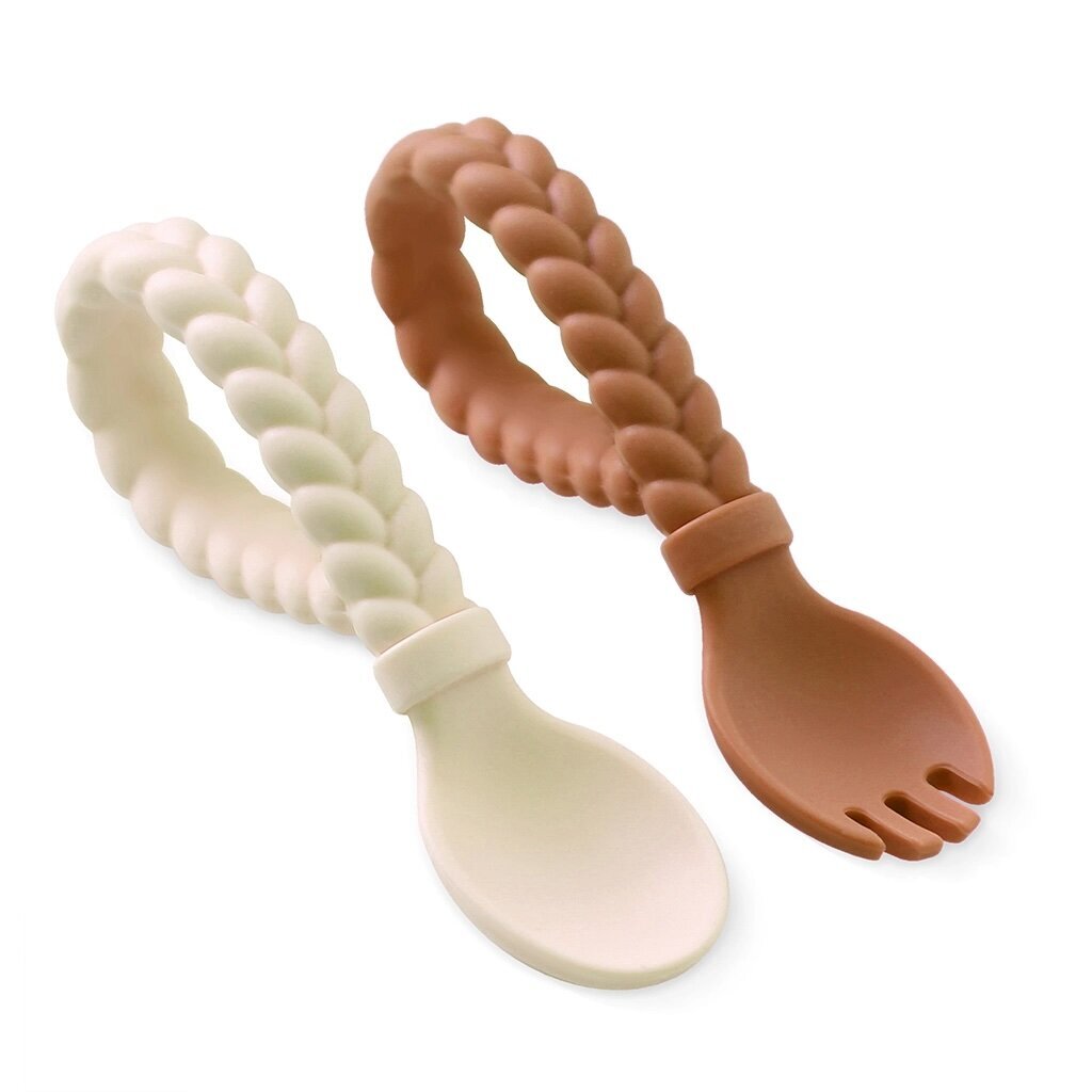 Sweetie Spoons - Spoon + Fork Set - Buttercream + Toffee