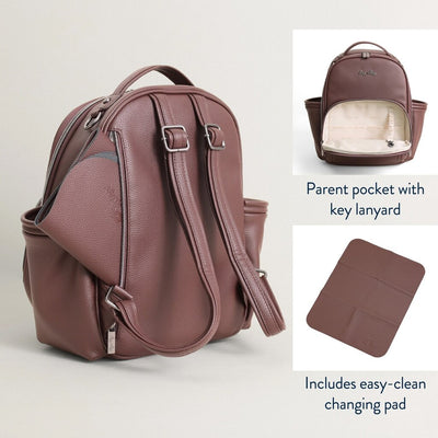 Itzy Mini Plus Backpack Diaper Bag - Espresso