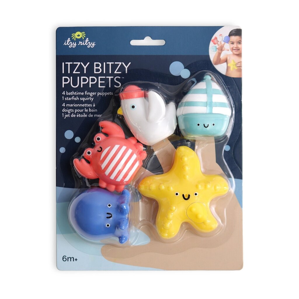 Nautical Itzy Bitzy Puppets - Bath + Storytelling Toys