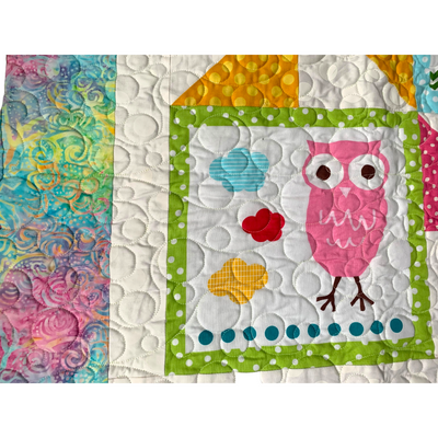 Handmade Patchwork Animal Quilt w/ Minky Backing - NWOT