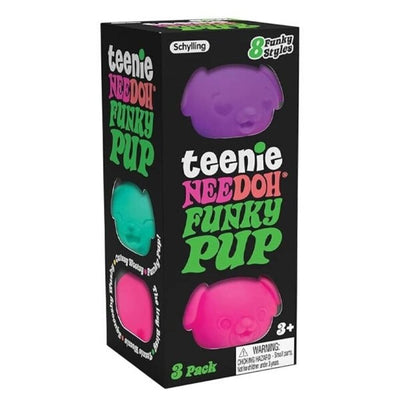 Teenie Funky Pup (3 pack random colors)