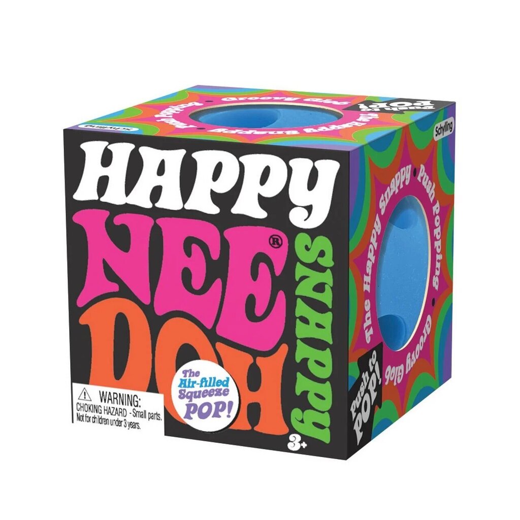 Happy Snappy Soft Fluff Filled Squeeze Stress Ball (Random Color)