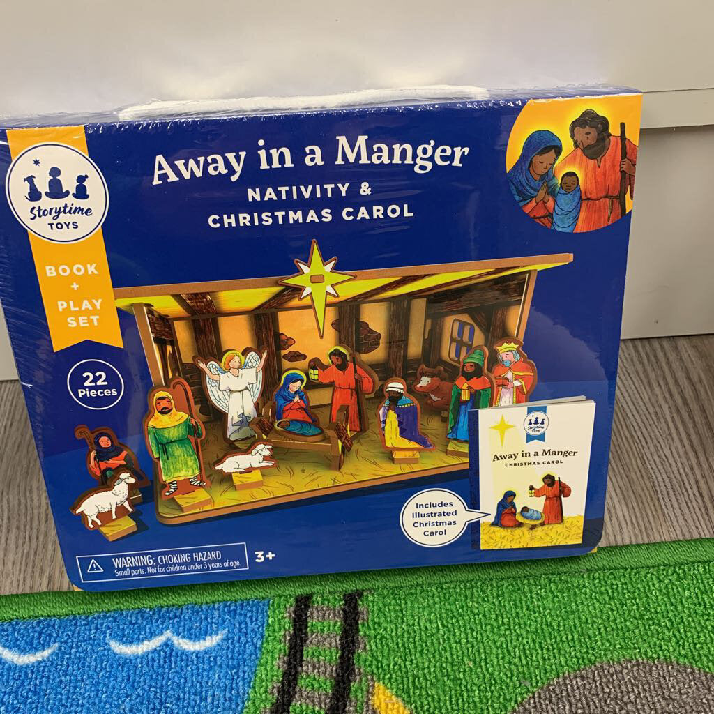 Storytime Toys Away in a Manger Navitity Book and playsset