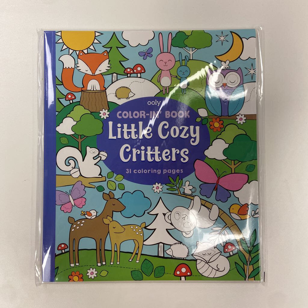 Color in Book: Little Cozy critters (8" x 10")