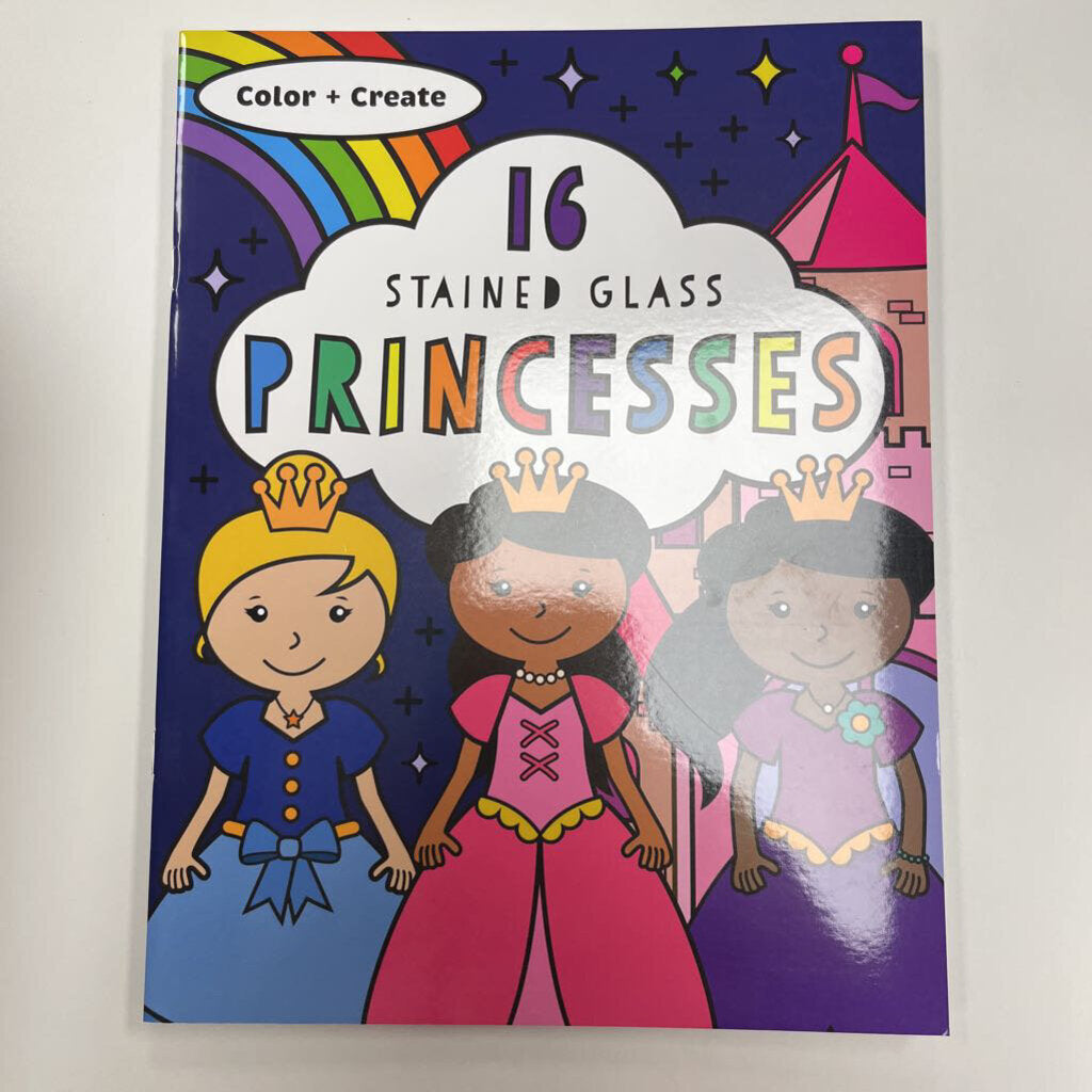 Stained Glass Coloring: Princesses