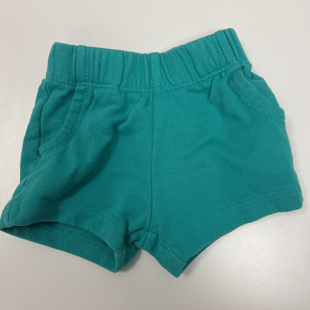 3-6m: Hanna Andersson Green Cotton Shorts