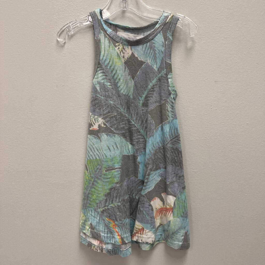 2T: Sol Angeles green/blue floral summer dress