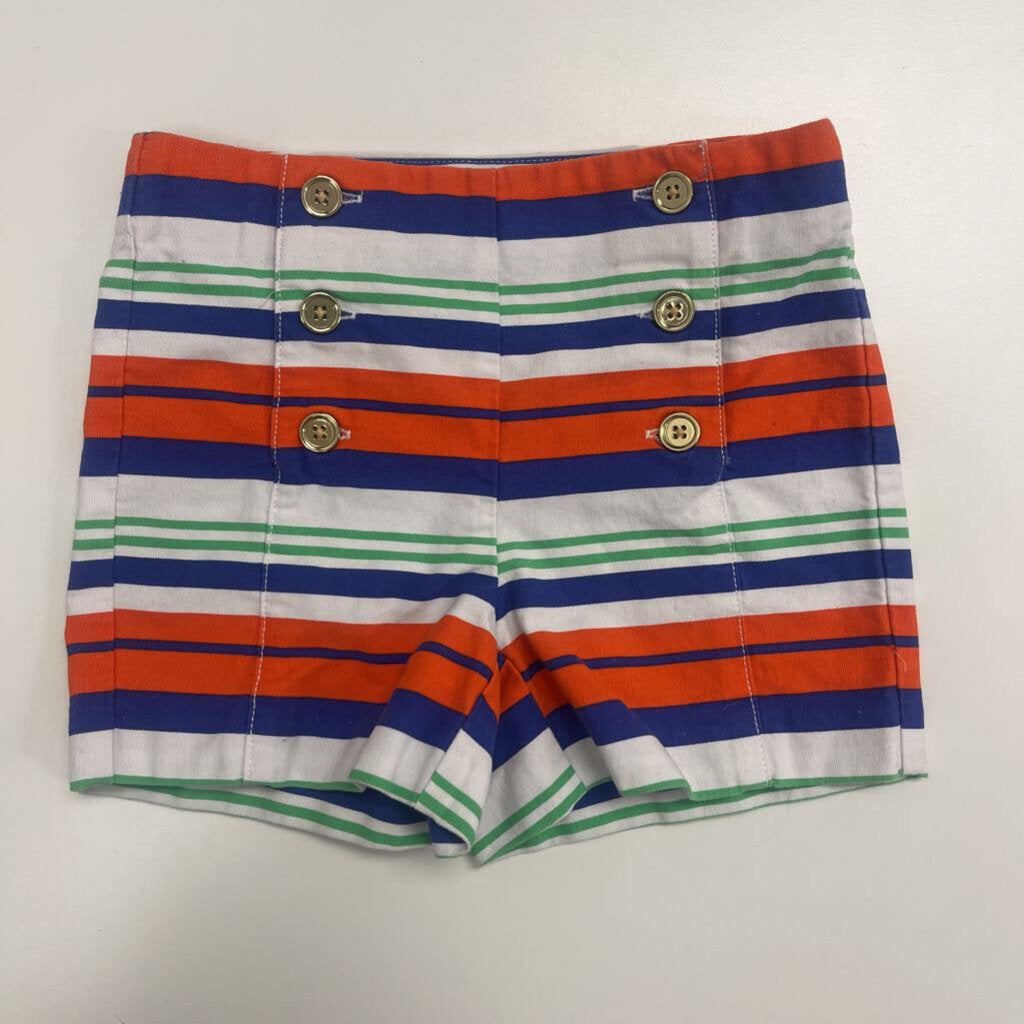 6: Janie & Jack White/Orange/Blue Shorts