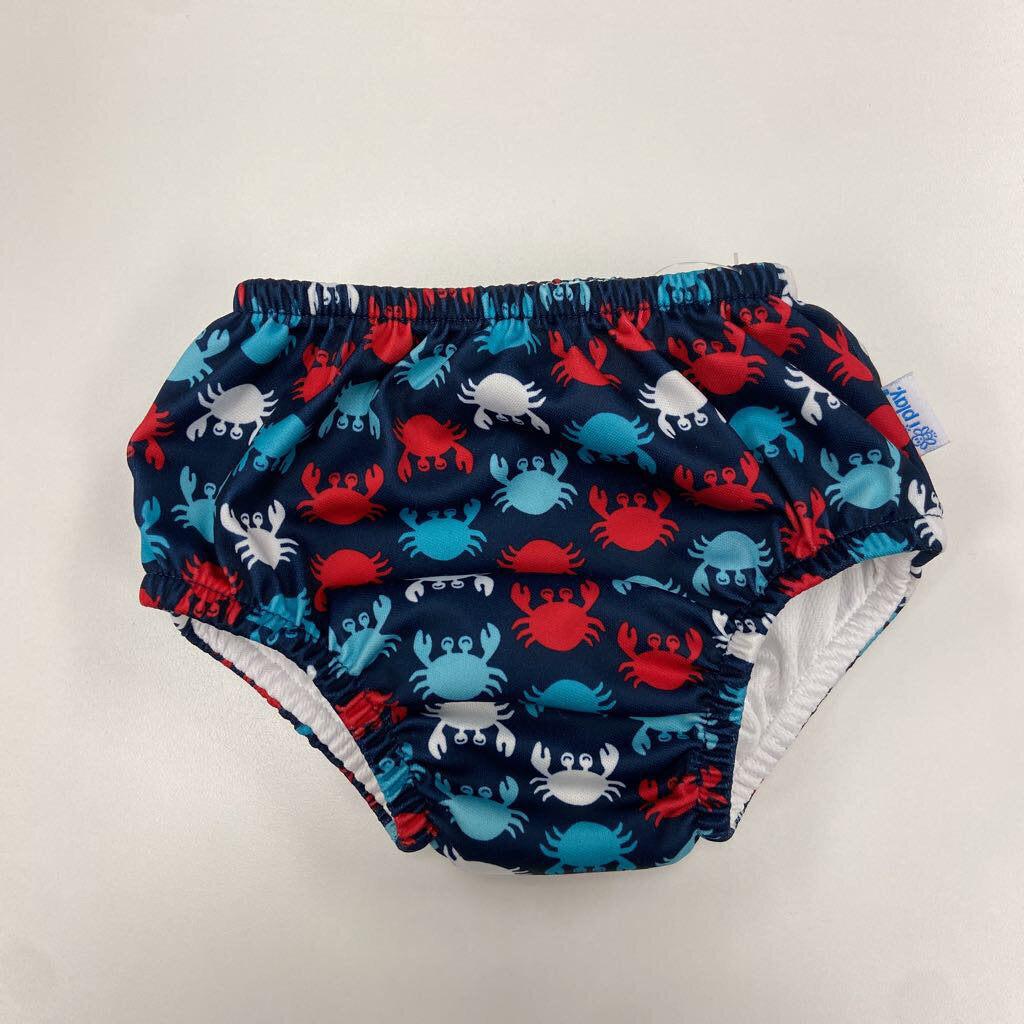 18M: I Play blue w/crab imprint swim diaper