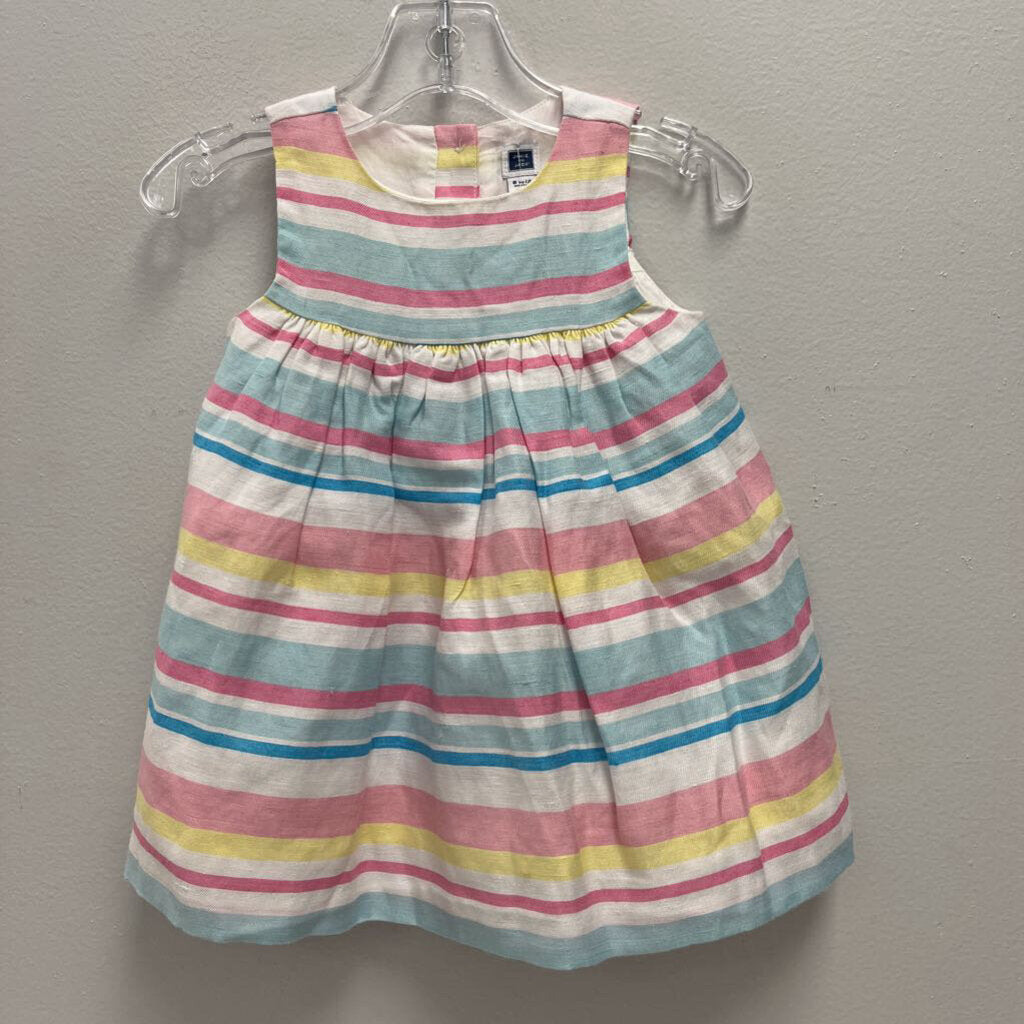 6-12M: Janie and Jack multicolor striped summer dress