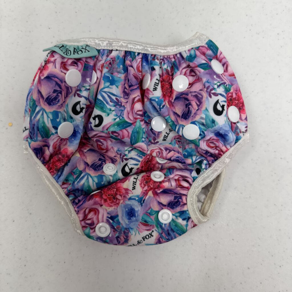 0-36m: Will and Fox floral swim diaper