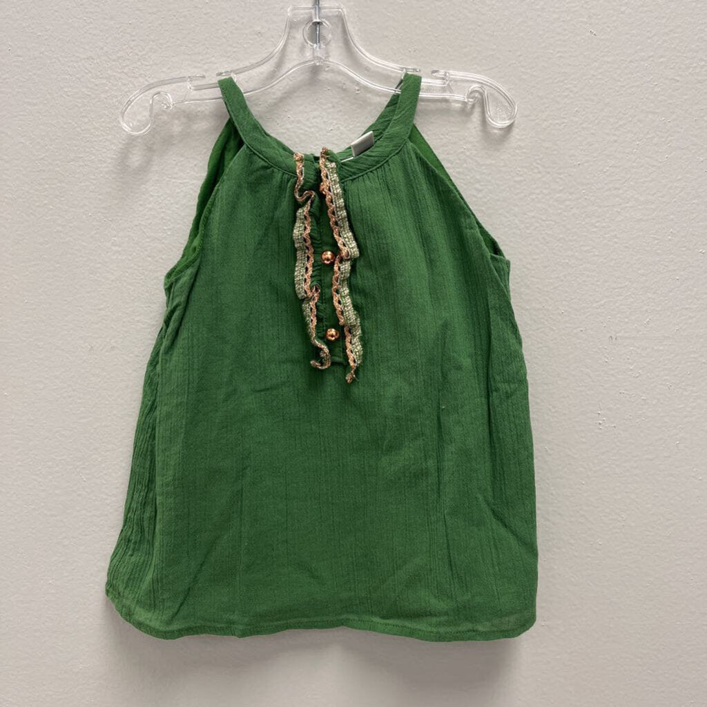 2: Janie & Jack green top ruffle tab