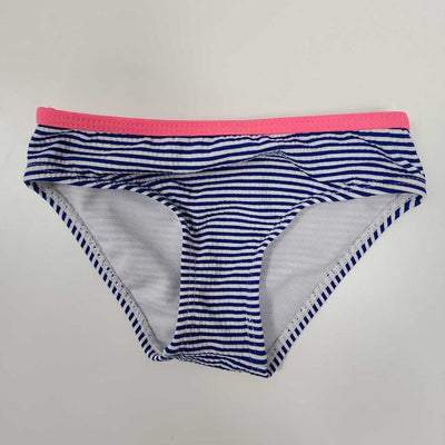 3M: Blue & white striped w/pink trim 2pc swimsuit