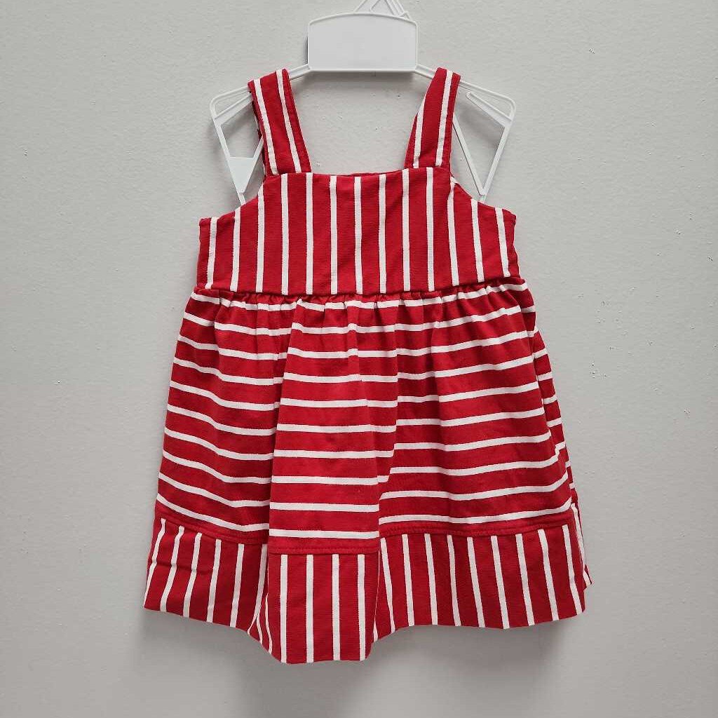 18-24m: Hanna Andersson red & white sun dress