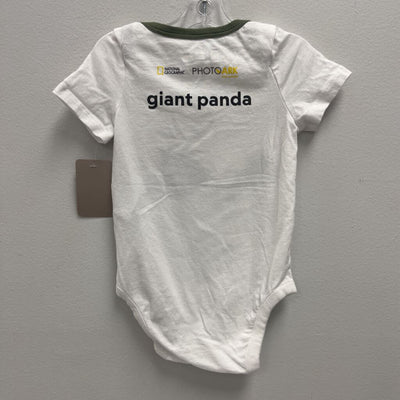 6-12m: Gap Baby white onesie Panda Bear