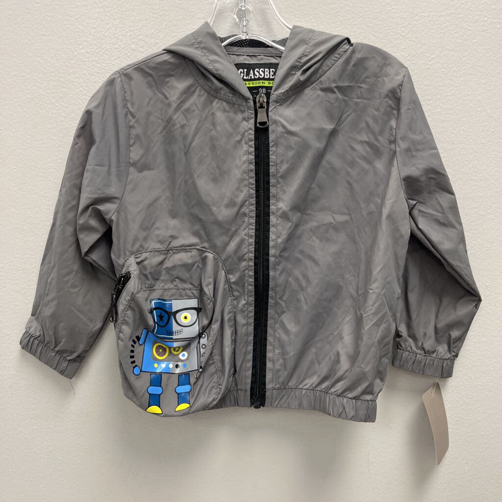 3: Glassbear grey windbreaker