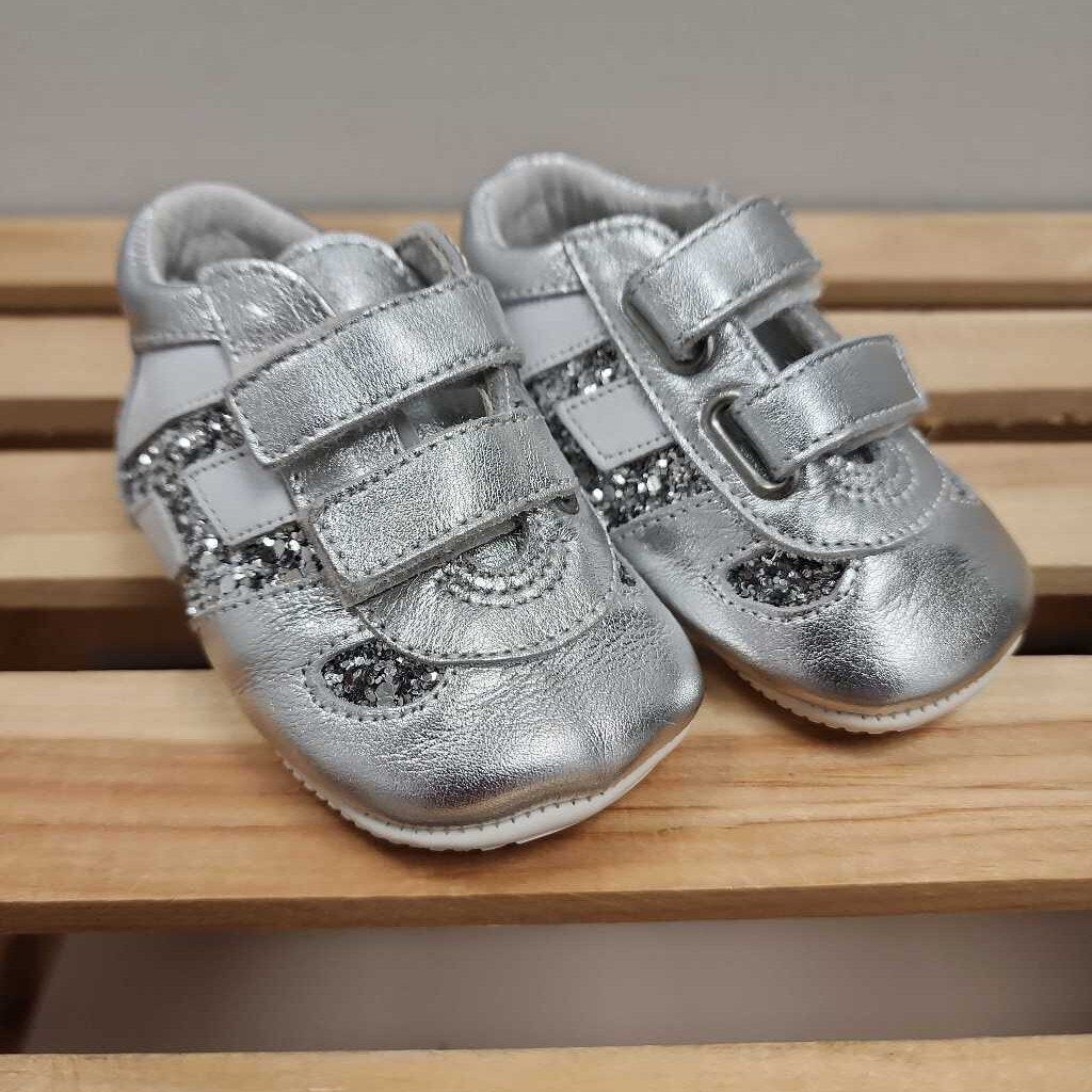 4: Hogan silver bling slip-on shoes