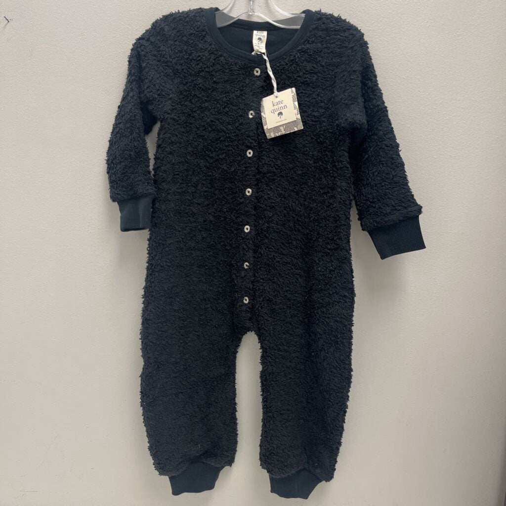 3T: Kate Quinn Black fuzzy romper NWT