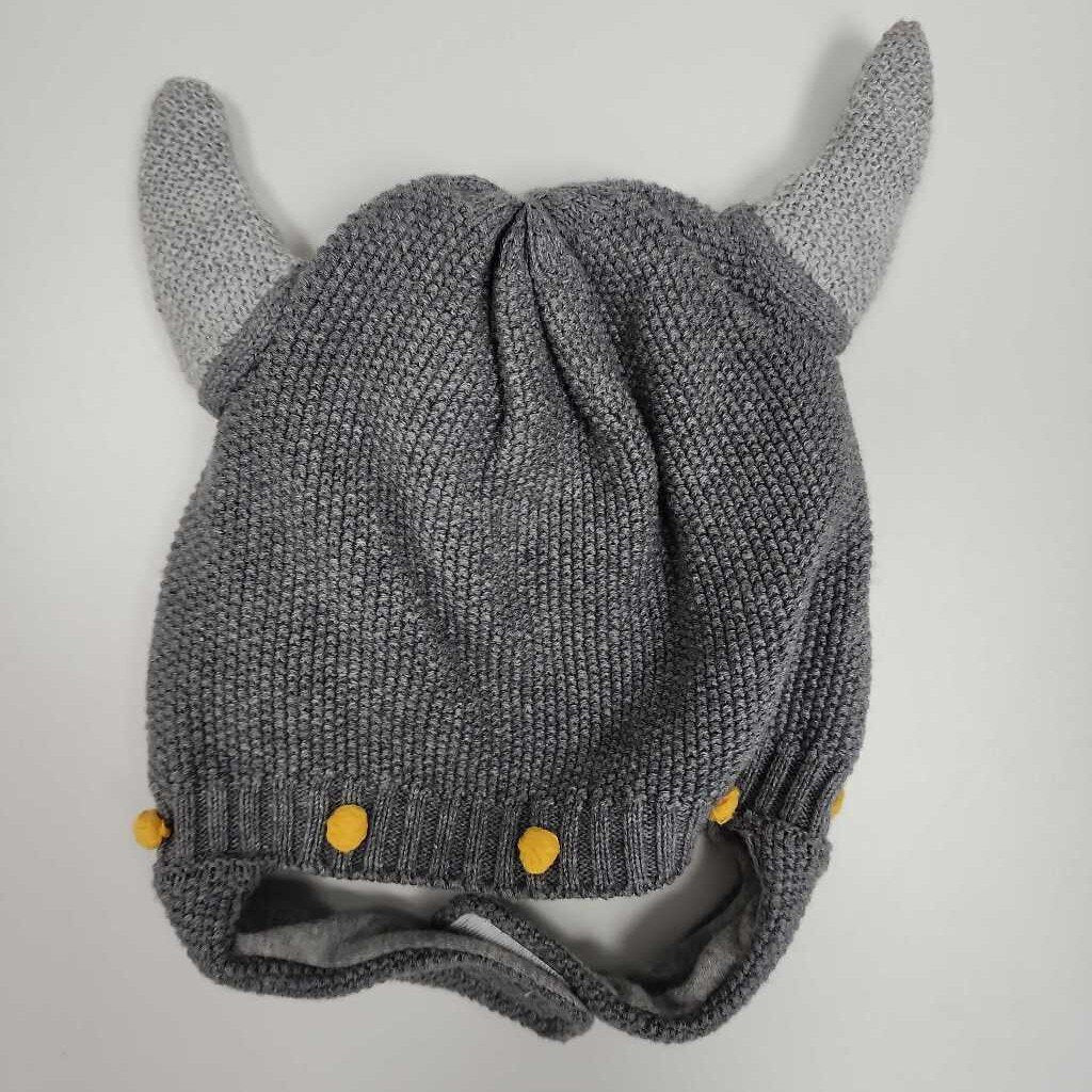 18-24M: Angel Dear grey knit viking helmet hat