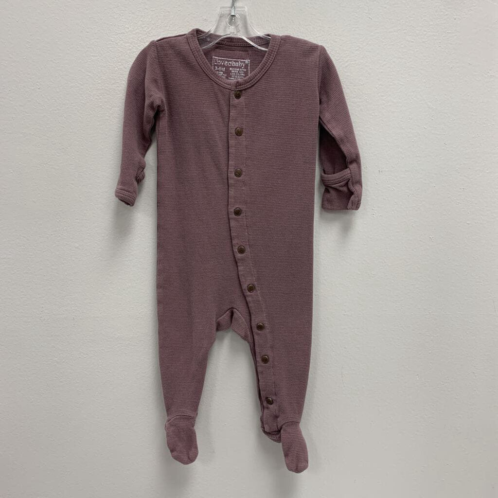 3-6M: Loved Baby purple footie