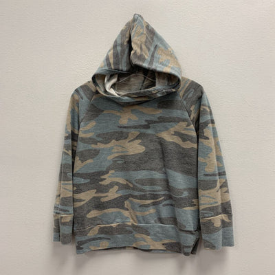 4T: Childhoods grey camouflage hooded pullover