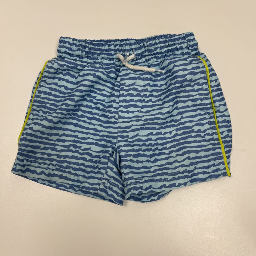 3Y: Neon Rebels Blue Waves Swim Trunks