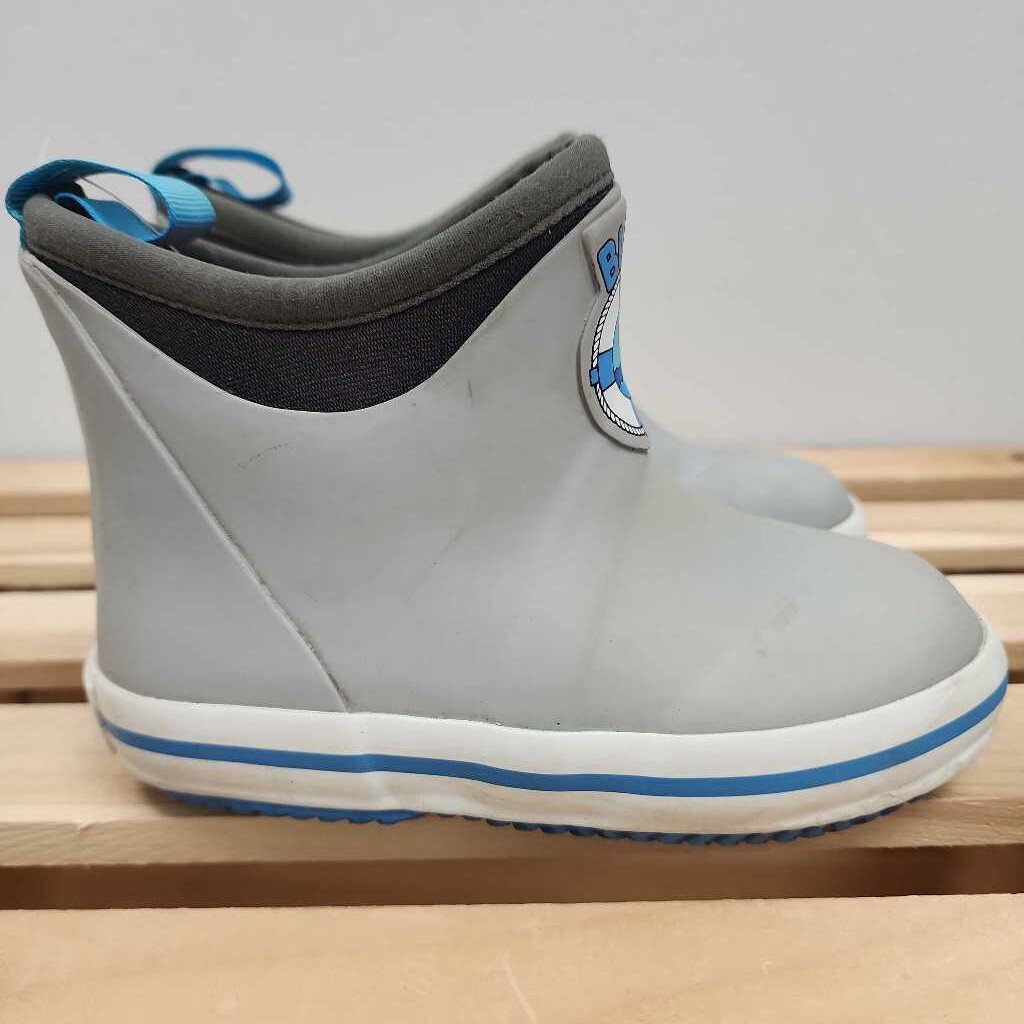 9: Buoy Gray w/ Anchor Ankle Rainboots