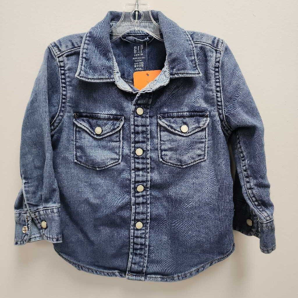 18-24M: Gap Denim Shirt with Buttons