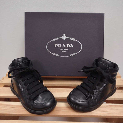 8.5: Prada black leather sneakers