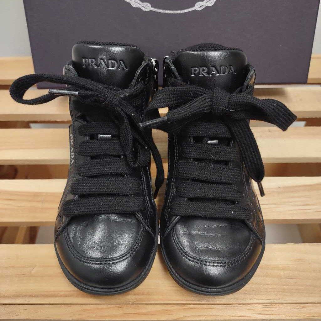 8.5: Prada black leather sneakers