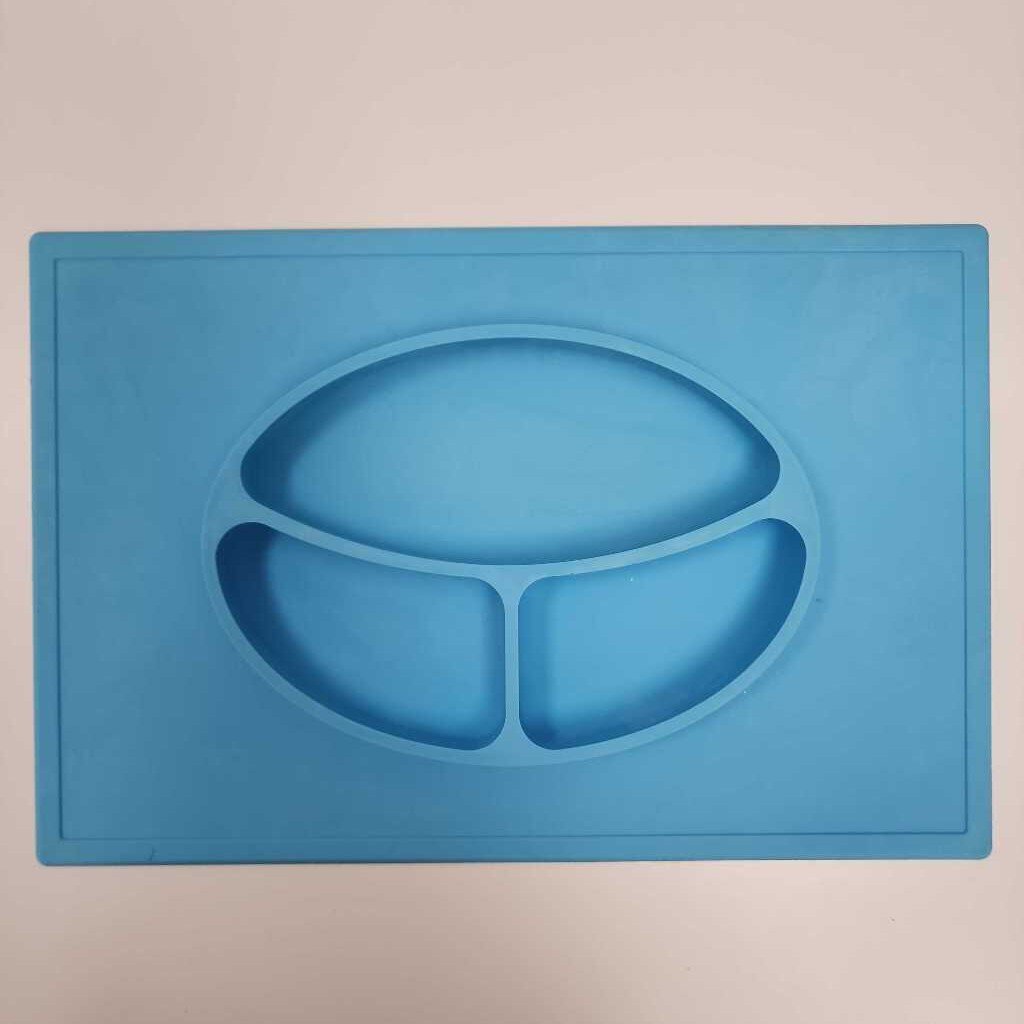 Blue Silicone Feeding Mat