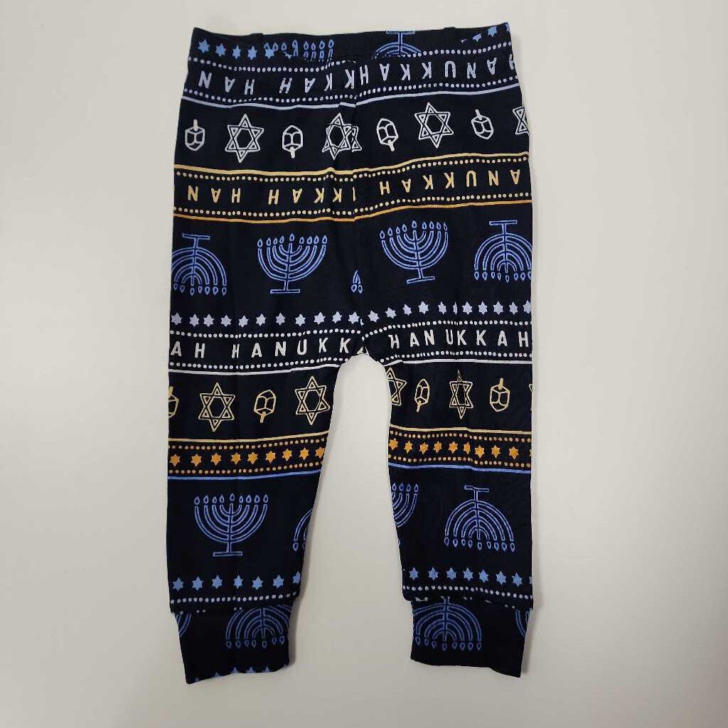 6-12M: Baby Gap navy w/Hanukkah print 2pc pj's NWT