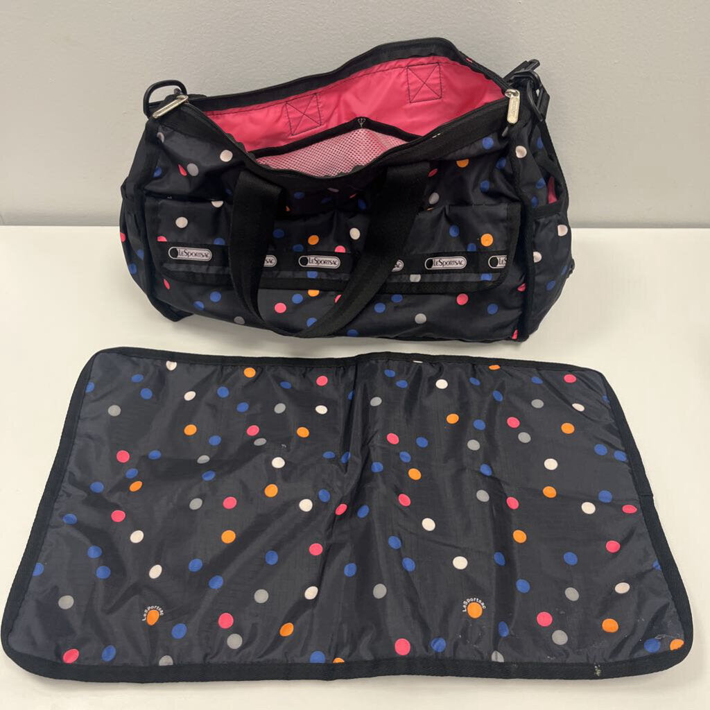 LeSportsac Polka Dot Diaper Bag w/ Changing Pad