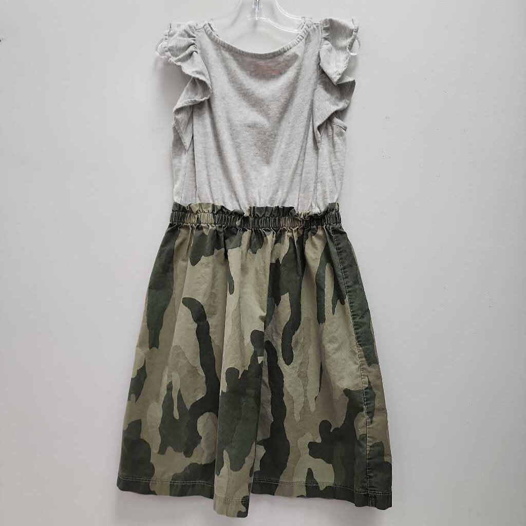 7: Crewcuts Gray w/ Green Camo Dress