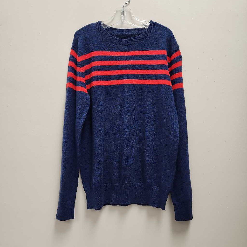 7/8: 1901 Blue with Red Stripe Sweater NWT