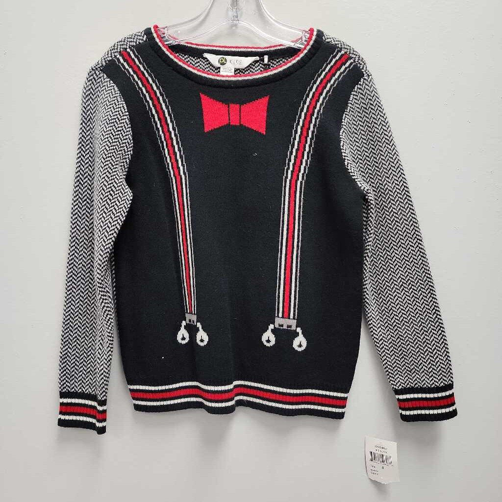 4: PL Kids Black/Red Swag Sweater NWT