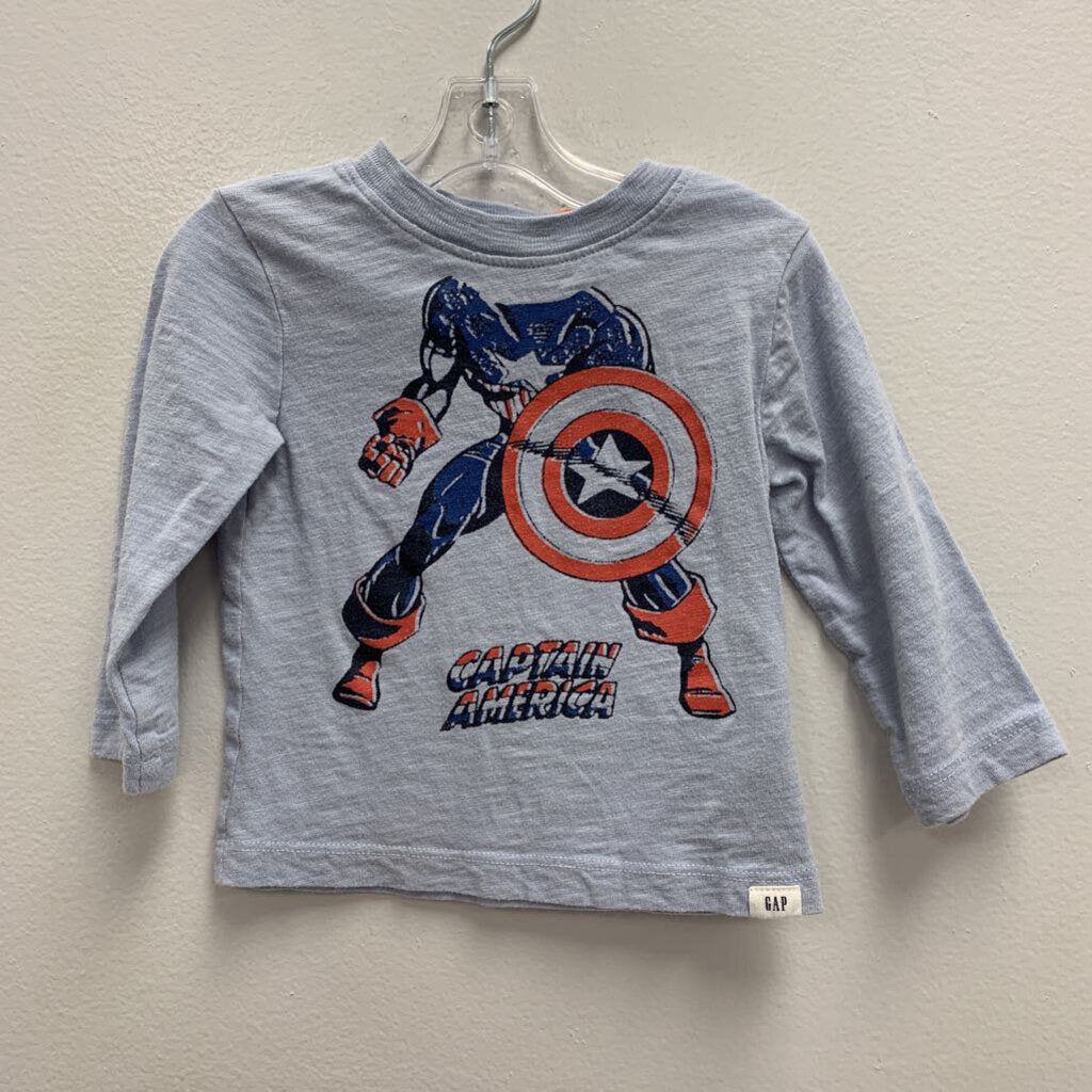 6-12M: Baby Gap Marvel Captain America T-Shirt