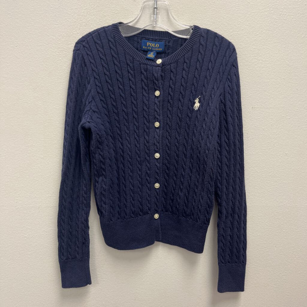 7: Polo Ralph Lauren Navy Cable Knit Sweater