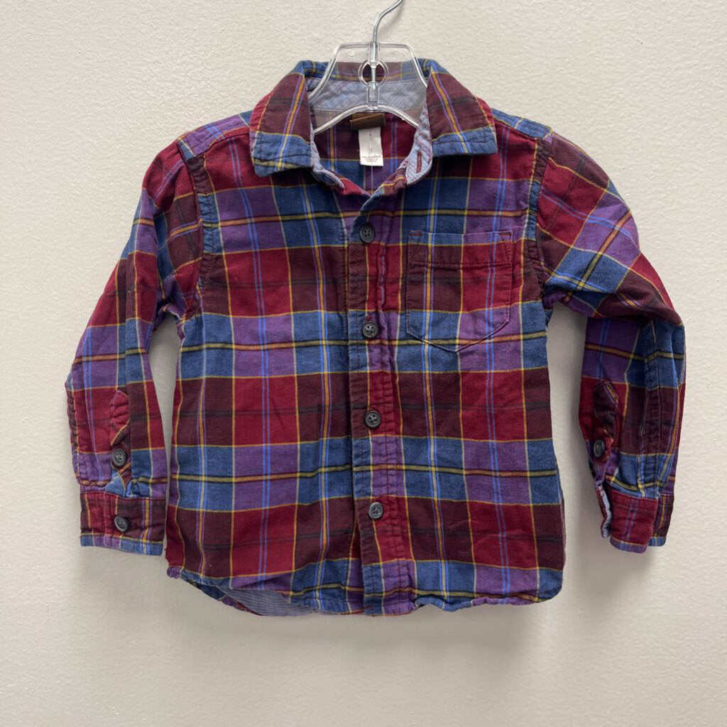 2: Tea Blue/Maroon/Purple Plaid Shirt